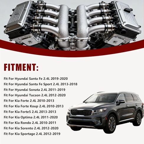 مجموعة محامل قضيب توصيل العمود المرفقي G4KJ مناسبة لشركة Hyundai Santa Fe/Santa Fe Sport Sonata Tucson Kia Sportage Sorento Optima Forte Rondo 2.4L 2010-2020 in Saudi Arabia