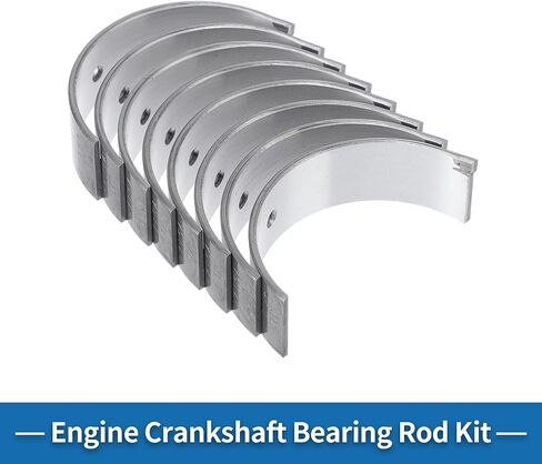 Connecting Rod Bearing Set No.1304122024 for Toyota RAV4 1998-2008 Engine Rod Bearing Kit Metal Silver Tone 8 Pcs in Saudi Arabia