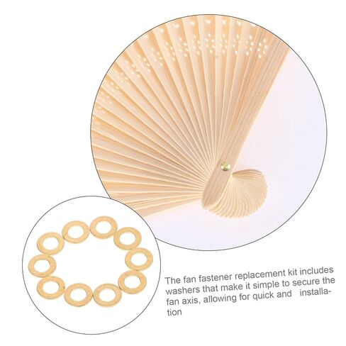 Tofficu 10pcs Handmade Fan Repair Parts Rivet Spacer Fasteners for Folding Fans DIY Hand Repair Accessory Kit in Saudi Arabia