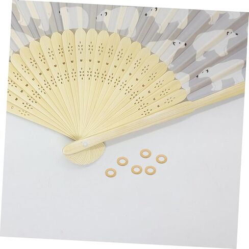 Tofficu 10pcs Handmade Fan Repair Parts Rivet Spacer Fasteners for Folding Fans DIY Hand Repair Accessory Kit in Saudi Arabia