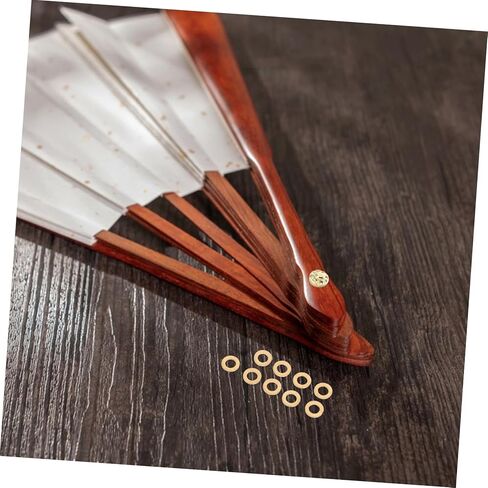 Tofficu 10pcs Handmade Fan Repair Parts Rivet Spacer Fasteners for Folding Fans DIY Hand Repair Accessory Kit in Saudi Arabia