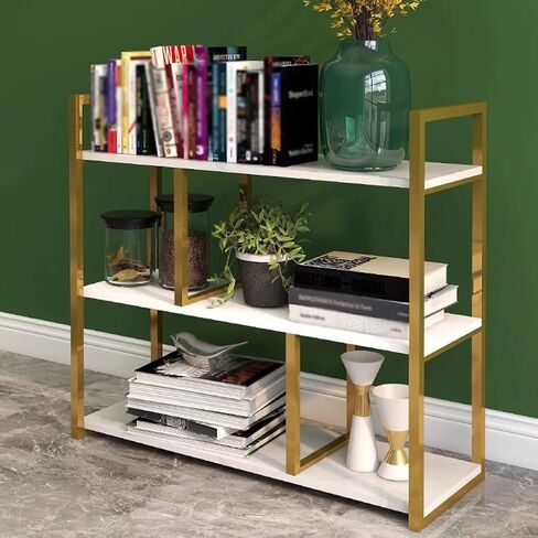 Bookshelf Multi-Layer Storage Bookshelf Simple Wall-Mounted Shelf Solid Wood Floor Storage Rack Bookshelves and Bookcases in Saudi Arabia