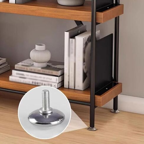Bookshelf Home Iron Display Rack Simple Solid Wood Bookshelf Living Room Wall Multi-Layer Storage Bookcase Bookshelves and Bookcases in Saudi Arabia