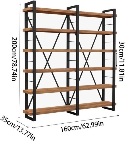 Bookshelf Home Wall-Mounted Simple Solid Wood Bookshelf Office Floor-Standing Multi-Layer Storage Rack Bookshelves and Bookcases in Saudi Arabia