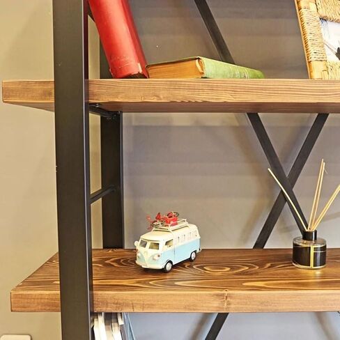 Bookshelf Home Wall-Mounted Simple Solid Wood Bookshelf Office Floor-Standing Multi-Layer Storage Rack Bookshelves and Bookcases in Saudi Arabia