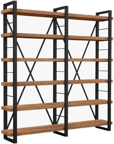 Bookshelf Home Wall-Mounted Simple Solid Wood Bookshelf Office Floor-Standing Multi-Layer Storage Rack Bookshelves and Bookcases in Saudi Arabia