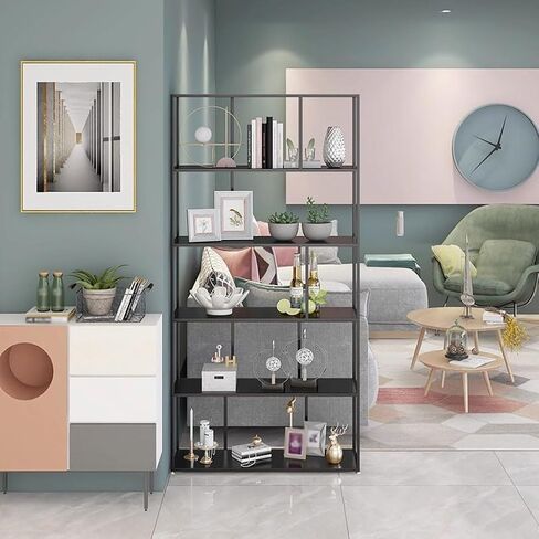 Bookshelf Simple Office Multi-Layer Iron Storage Cabinet Living Room Floor Storage Bookshelf Bookshelves and Bookcases in Saudi Arabia