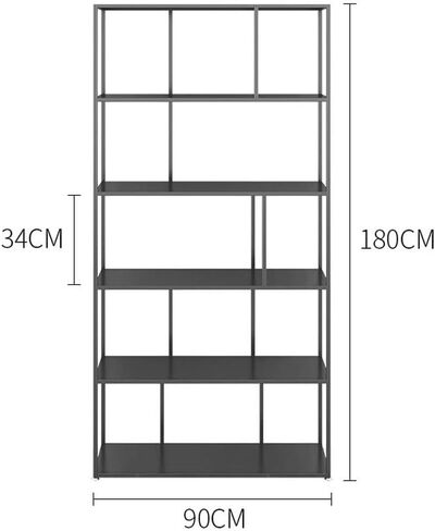 Bookshelf Simple Office Multi-Layer Iron Storage Cabinet Living Room Floor Storage Bookshelf Bookshelves and Bookcases in Saudi Arabia