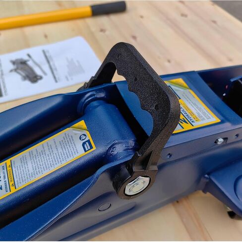 Hydraulic Low Profile Steel Floor Jack, 2Ton (4000 lbs) Capacity，Trolley Service Lift Car Jack with Single Piston Lift Pump, Lifting Range 5-1/8" to 13", Blue in Saudi Arabia
