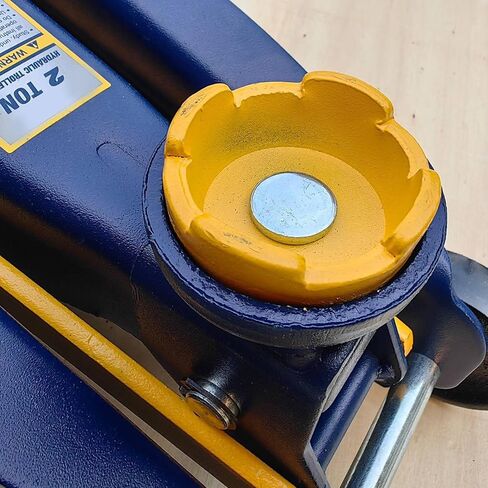 Hydraulic Low Profile Steel Floor Jack, 2Ton (4000 lbs) Capacity，Trolley Service Lift Car Jack with Single Piston Lift Pump, Lifting Range 5-1/8" to 13", Blue in Saudi Arabia