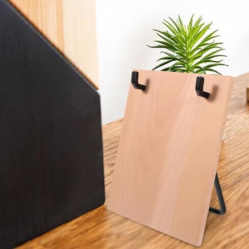 NUOBESTY Stable Desk Calendar Holder with Beech Wood Base and Iron Horn Bracket Elegant Flip Calendar Stand for Home Office Decor Sturdy Support Rack in Saudi Arabia