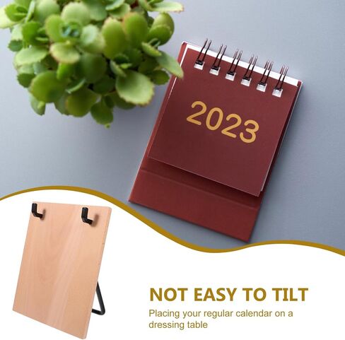 VILLCASE الحديد مكتب التقويم قوس دعم قوي قاعدة مستقرة ديكور المنزل والمكتب المحمولة الوجه التقويم رف صفحة سهلة استخدام عرض موثوق in Saudi Arabia