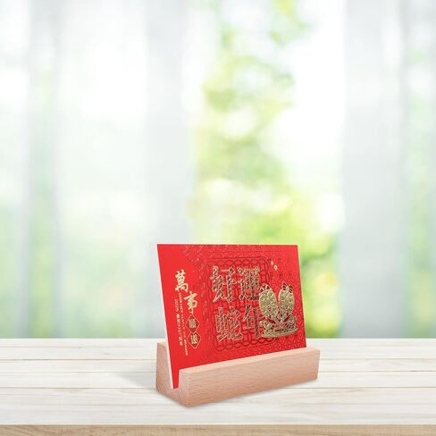 حامل عرض الصور الخشبي من Veemoon مع فتحة حامل تقويم مكتبي ريفي لبطاقات الملاحظات والصور ديكور سطح الطاولة من الخشب الطبيعي للمكتب والمنزل in Saudi Arabia