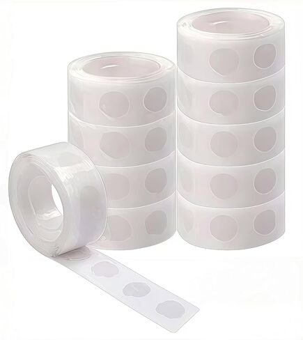 1000 Sticky dots, Transparent Balloon Glue, Removable Sticky dots, Double-Sided Tape dots, Suitable for Birthday, Holiday Parties, Wedding Decorations, and DIY Handmade Photo Wall Making in Saudi Arabia