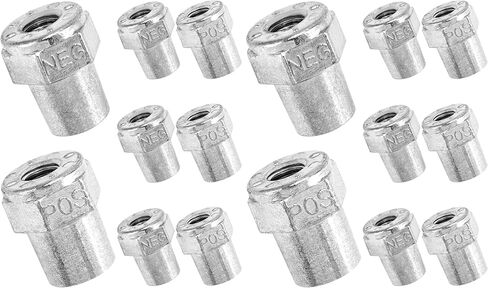 QWORK محطة طرفية للبطارية السالبة الإيجابية للسيارة، زوجان من محول البطارية من سبائك الزنك، محول مسمار أنثى 3/8 in Kuwait