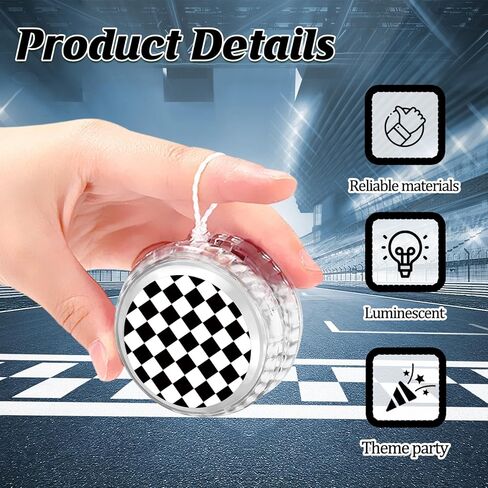 24 Pack Back to School Gifts Green Pixel-Themed LED Light Up Yo Yo Balls Party Favors LED Lighted Yo Yo Bulk Pixel Theme Toy for Girls Boys in Kuwait