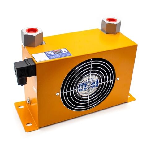 AJ0608T-CA مروحة تبريد الهواء الهيدروليكي 60 لتر / دقيقة مشعاع الزيت DC24V DC12V لوحة مبادل حراري منخفض الضوضاء سريع تقليل درجة الحرارة (DC 24) in Saudi Arabia