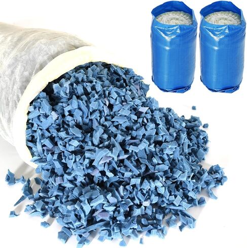 Bean Bag Filler,5/10lbs Shredded Memory Foam Filling,Pillow Bean Bag Stuffing,for Couch Cushion Floor Cushion Dog Bed Sofa Pillow (White 5 Lbs) in Kuwait