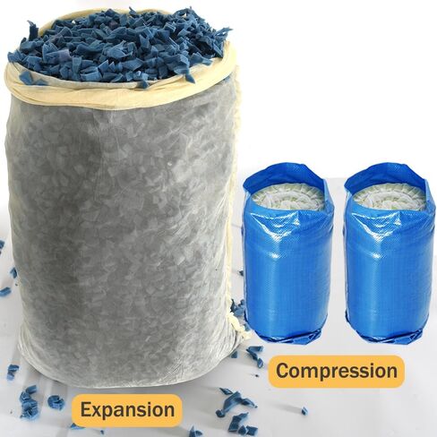 Bean Bag Filler,5/10lbs Shredded Memory Foam Filling,Pillow Bean Bag Stuffing,for Couch Cushion Floor Cushion Dog Bed Sofa Pillow (White 5 Lbs) in Kuwait