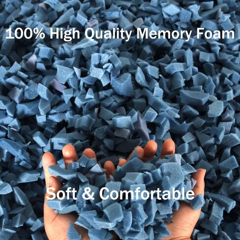 Bean Bag Filler,5/10lbs Shredded Memory Foam Filling,Pillow Bean Bag Stuffing,for Couch Cushion Floor Cushion Dog Bed Sofa Pillow (White 5 Lbs) in Kuwait