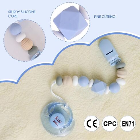 Aori Magnetic Pacifier with Pacifier Clips for Reborn Baby Dolls, Pink Reborn Babies Accessories Set for Kids in Kuwait