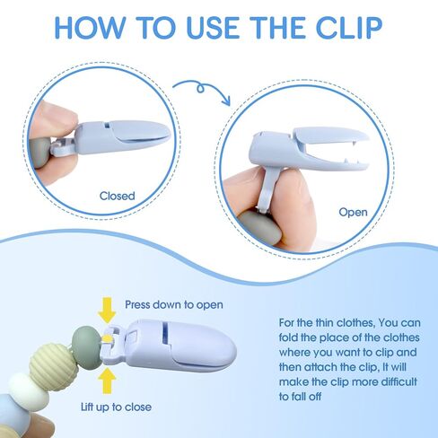 Aori Magnetic Pacifier with Pacifier Clips for Reborn Baby Dolls, Pink Reborn Babies Accessories Set for Kids in Kuwait