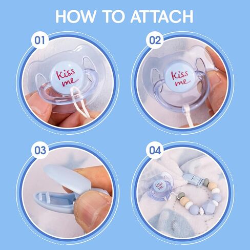 Aori Magnetic Pacifier with Pacifier Clips for Reborn Baby Dolls, Pink Reborn Babies Accessories Set for Kids in Kuwait