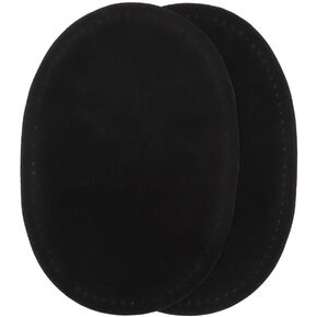 قطعتان من القماش المخيط على شكل بيضاوي على شكل الكوع والركبة، وسراويل وبنطلونات إصلاح، ومستلزمات الخياطة، وتطريز من جلد الغزال (بني) in Kuwait