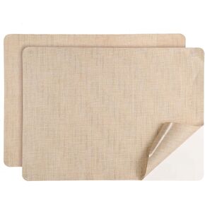 PATIKIL Linen Repair Patch, 2Pcs 8 x 11 Inch Self-Adhesive Linen Fabric Repair Patches for Sofa Couch Clothes Handbag Tents Car Seats Furniture, Light Beige in Saudi Arabia