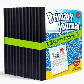 مجلة أساسية من Better Office Products، غلاف فني، دفتر ملاحظات للكتاب الأساسي - الدرجات K-2، 100 ورقة، موضوع واحد، 9.75 بوصة × 7.5 بوصة، غطاء أزرق - 3 عبوات in Kuwait