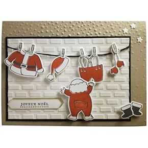 4.8x3.3inch Santa Claus Clear Stamp and Dies Set Die Cuts Metal Cutting Die for Scrapbooking Card Making in Saudi Arabia