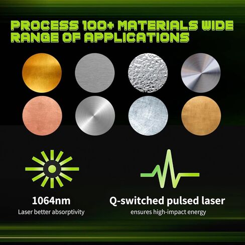 20W True Fiber Laser Engraver - 10X Faster AI Fiber Laser Engraving Machine for Metal, Wood, Leather & More - AI-Powered, Deep Engraving, Cloud Data, Compact & Affordable in Saudi Arabia
