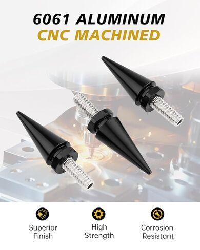 مسامير تقليم الزجاج الأمامي للدراجات النارية TSUNG 3 قطع - براغي CNC، تناسب موديلات نمط الرحلات 1996-2013 مثل Electra Glide، Street Glide، Ultra Limited، Tri Glide (أسود، مناسب 96-13) in Kuwait
