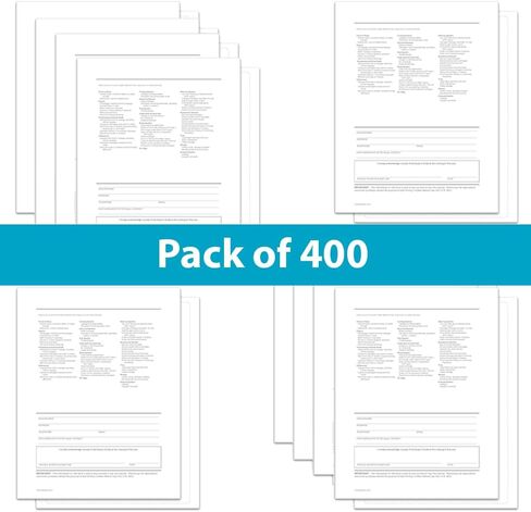 Interior Buyers Guide Backer Only Form – 8.5" x 11" 1-Part Fade-Resistant FTC Compliant Sheet for Auto Dealerships – Laser Compatible with Full 4-Side Permanent Adhesive - Pack of 100 in Saudi Arabia