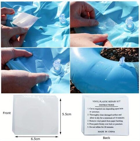10pcs Waterproof Transparent Cloth Patches Self Adhesive Nylon Sticker Outdoor Tent Jacket Repair Tape Patch Sports Accessories in Saudi Arabia