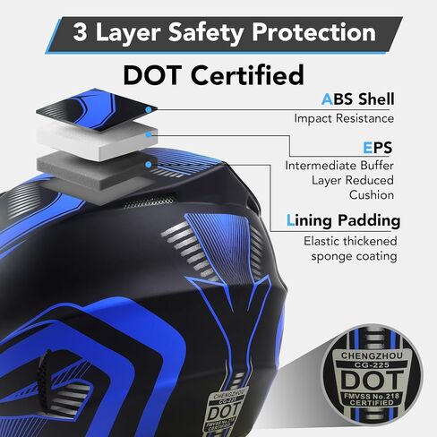 Youth Dirt Bike Helmet,Kids Motocross Full Face Helmets,Mountain Bike BMX MX ATV Girls Motorcycle Helmet for Kids 8-14 with(Goggles,Gloves,Mask) 4-Pcs Set,DOT Approved(Purple,M) in Saudi Arabia
