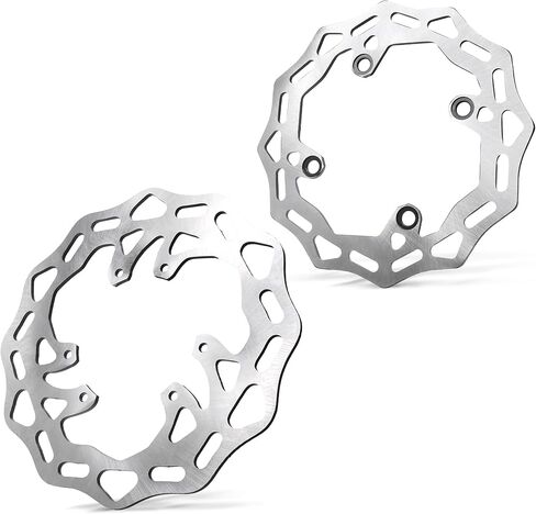 MZS Dirt Bike Brake Disc Rotor, Front Rear Roator Accessories Compatible with YZ125 YZ250 02-16 | YZ250F WR250F WR450F 02-15 | WR125 WR250 02-07 | YZ426F WR426F 01-02 | YZ450F 03-15 | YZ250FX 15-16 in Saudi Arabia