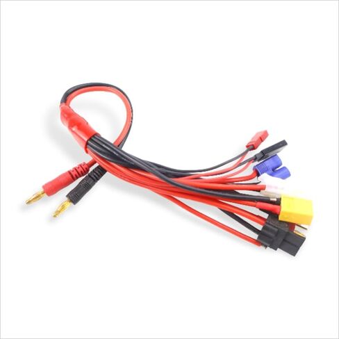 منتج 8 في 1 محول شحن 4.0 مم موصل إلى EC3 XT60 TRX JST Futaba T Connect لبطارية Imax B6 B6AC المميزة (قطعة واحدة) in Kuwait
