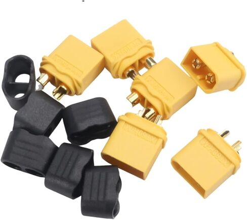 3-Pair Amass XT60H Male/Female Upgrade Connectors for Remote Control Drones - Male/Female Connector Kit distintivo(6pcs XT60H-F) in Kuwait