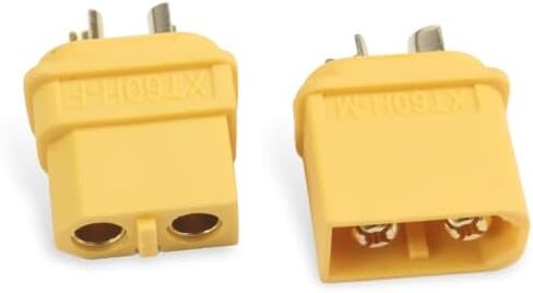 3-Pair Amass XT60H Male/Female Upgrade Connectors for Remote Control Drones - Male/Female Connector Kit distintivo(6pcs XT60H-F) in Kuwait