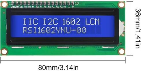 2 قطعة LCD1602 1602 وحدة LCD شاشة زرقاء شاشة LCD واجهة IIC /I2C 5 فولت لاردوينو ديستينتيفو in Saudi Arabia