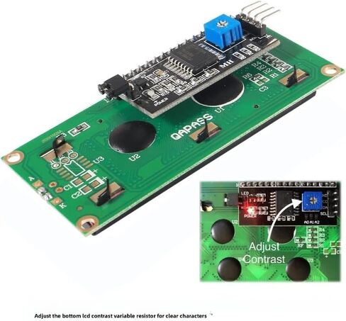 2 قطعة LCD1602 1602 وحدة LCD شاشة زرقاء شاشة LCD واجهة IIC /I2C 5 فولت لاردوينو ديستينتيفو in Saudi Arabia