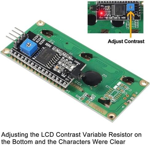 2 قطعة LCD1602 1602 وحدة LCD شاشة زرقاء شاشة LCD واجهة IIC /I2C 5 فولت لاردوينو ديستينتيفو in Saudi Arabia