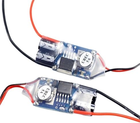 2 قطع UBEC 5V- 5A BEC أقل RF الضوضاء التدريع الكامل مكافحة التدخل التبديل منظم ل RC Multirotor Drone distintivo in Saudi Arabia