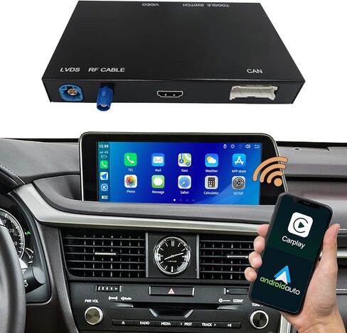 Retrofit Kit Decoder Wireless Carplay for Lexus NX RX is ES GS RC CT LS LX LC UX with Small Touchpad/Joystick Support Android Auto/MirrorLink/Backup Camera/YouTube in Saudi Arabia