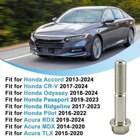 90120-T2A-A00 دعامة تعليق شفة جبل مسمار مفصل التوجيه، M12x64، متوافق مع Honda Accord CR-V Passport Ridgeline Pilot Odyssey Acura RDX MDX TLX in Kuwait
