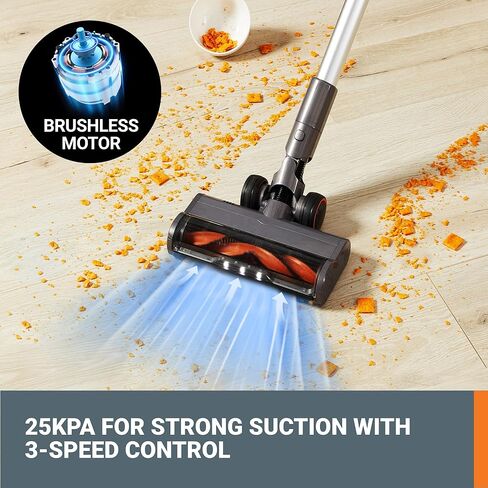 WORX 20V PowerShare Cordless Stick Vacuum WX038L.9, Powerful Cordless Vacuum Cleaner 25Kpa High Suction for Pet Hair, Lightweight Handheld Vacuum Cleans Floors Carpet Car – Tool Only in Saudi Arabia