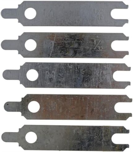 حشوات محاذاة بداية التشغيل KarParts360 | مادة الصلب | 5 قطع | (1) 1/64 بوصة/(2) 1/32 بوصة و(2) 1/16 بوصة تشكيلة مستقيمة جروميت in Kuwait