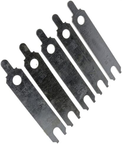 حشوات محاذاة بداية التشغيل KarParts360 | مادة الصلب | 5 قطع | (1) 1/64 بوصة/(2) 1/32 بوصة و(2) 1/16 بوصة تشكيلة مستقيمة جروميت in Kuwait