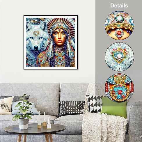 FHBUBPUP Cardinal Bird Diamond Art Painting Kits for Adults, 5D Flower Special Shape Diamond Art for Beginners, Rhinestones Gem Art Craft Home Wall Decor Gift 12×12inch in Kuwait